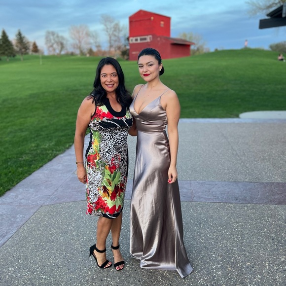 Jenny Yoo The Brenna Formal/Bridesmaid/Prom Dress Silver Gray - Picture 2 of 2